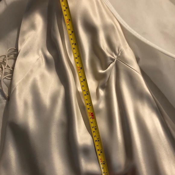 ❌SOLD❌ Ivory Silk Slip Wedding Dress - Picture 13 of 15
